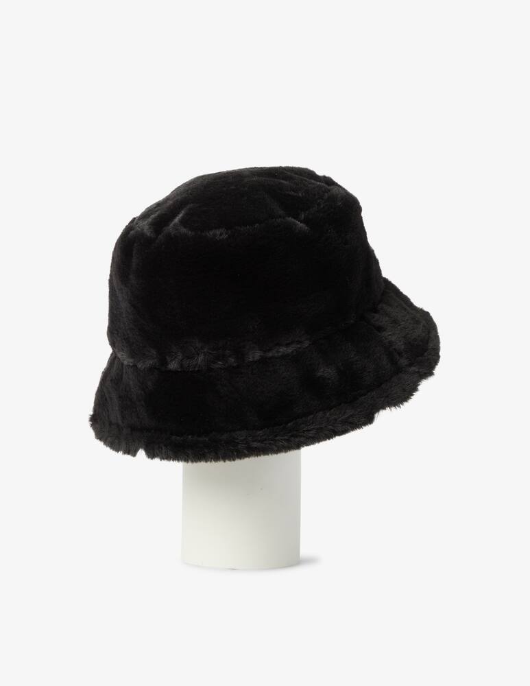 rinascente HINNOMINATE Cappello bucket in ecofur con ricamo - Nero