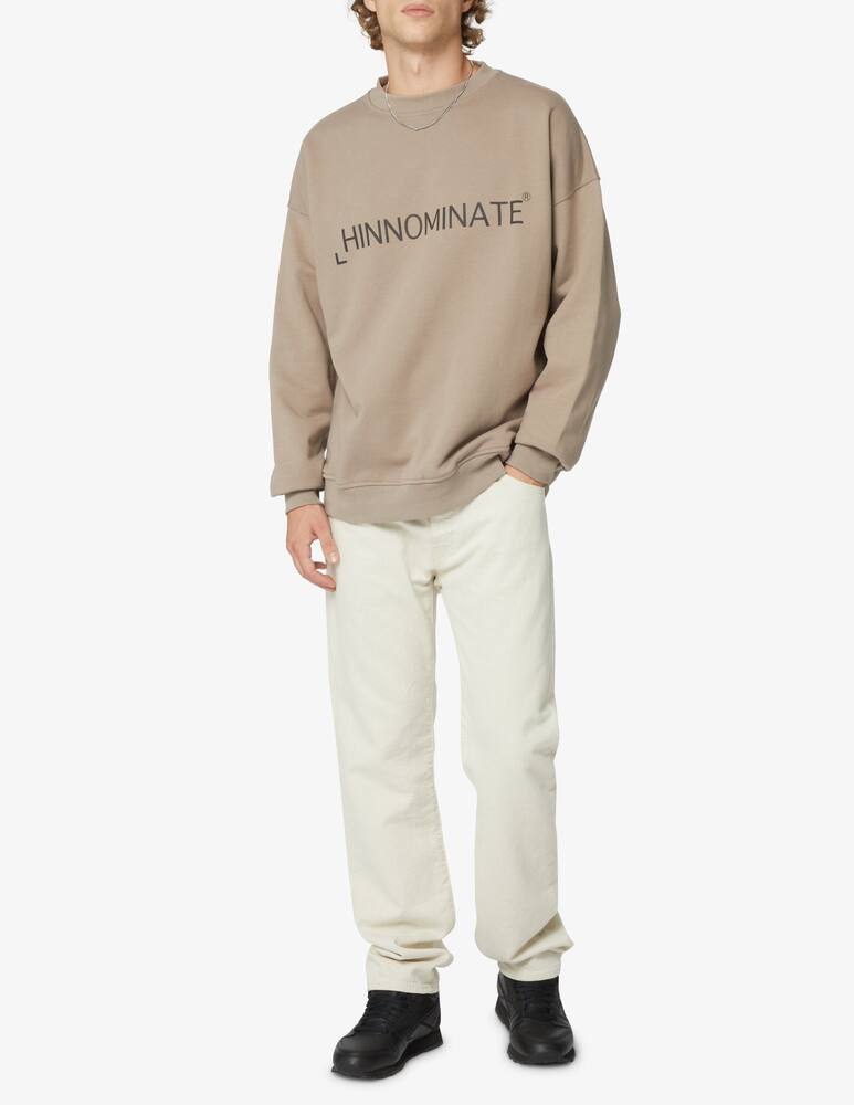 rinascente HINNOMINATE Felpa girocollo con logo - Beige