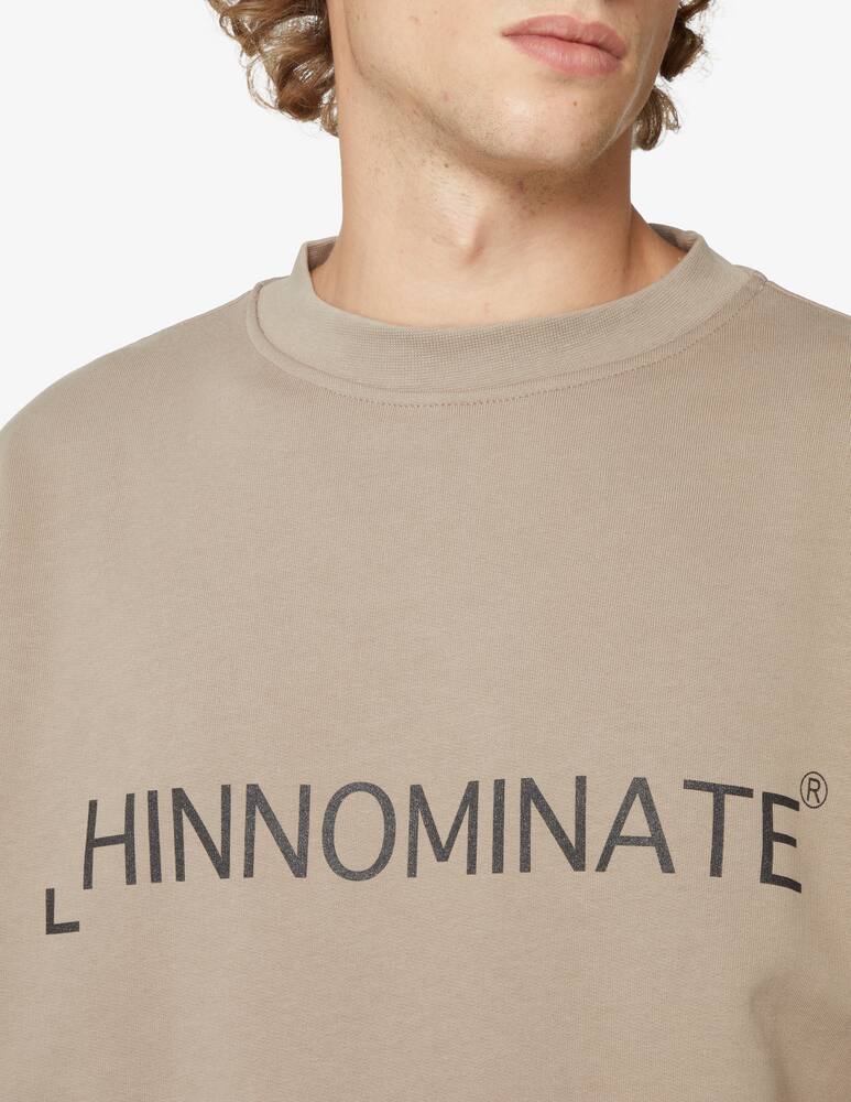 rinascente HINNOMINATE Felpa girocollo con logo - Beige