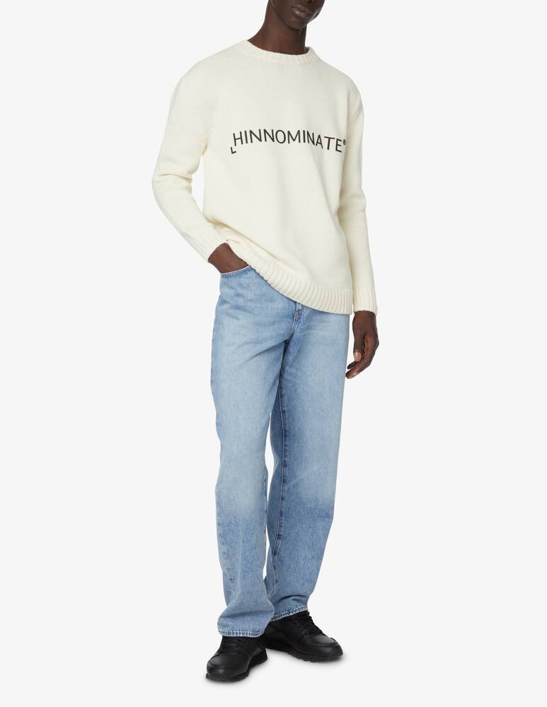 rinascente HINNOMINATE Maglia girocollo in misto lana - Bianco