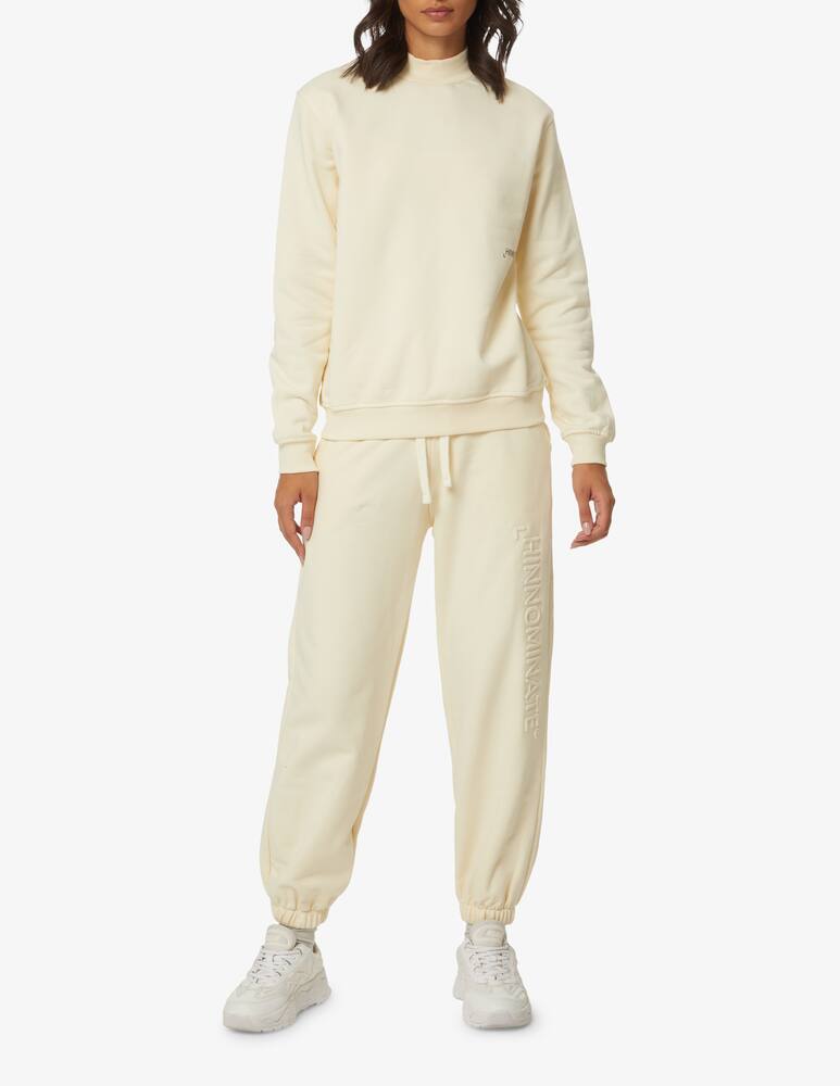 rinascente HINNOMINATE Felpa lupetto manica lunga in cotone - Bianco