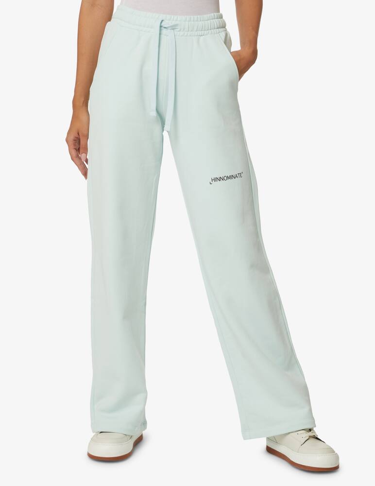 rinascente HINNOMINATE Fleece sports straight trousers - Light blue