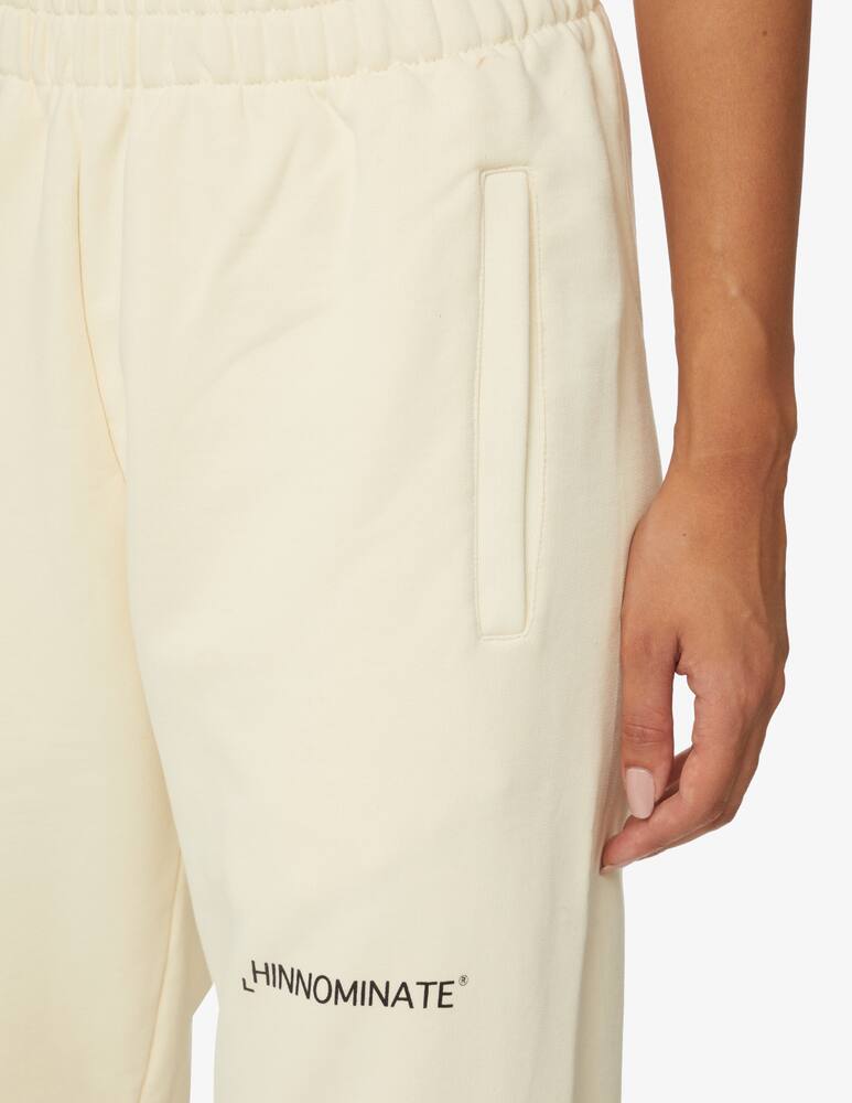 rinascente HINNOMINATE Cotton sports high rise printed sweatpants - Beige