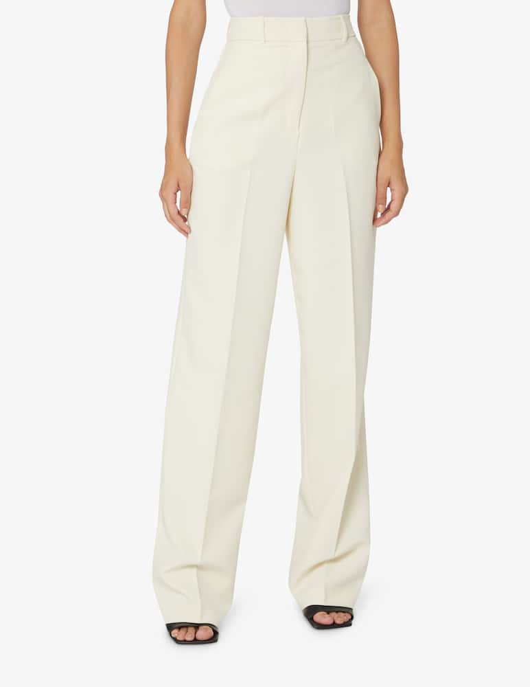 rinascente HINNOMINATE Cotton palazzo trousers - White