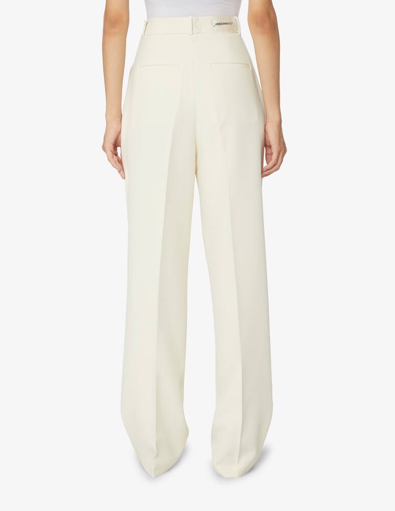 rinascente HINNOMINATE Cotton palazzo trousers - White