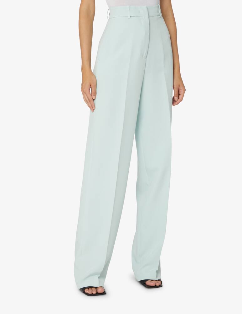 rinascente HINNOMINATE Cotton palazzo trousers - Light blue