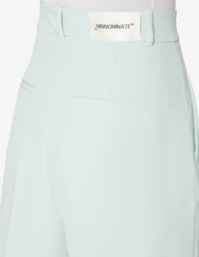 rinascente HINNOMINATE Cotton palazzo trousers - Light blue