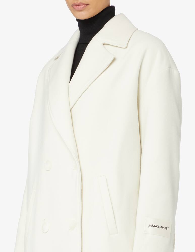 rinascente HINNOMINATE Cotton double breasted coat  - White