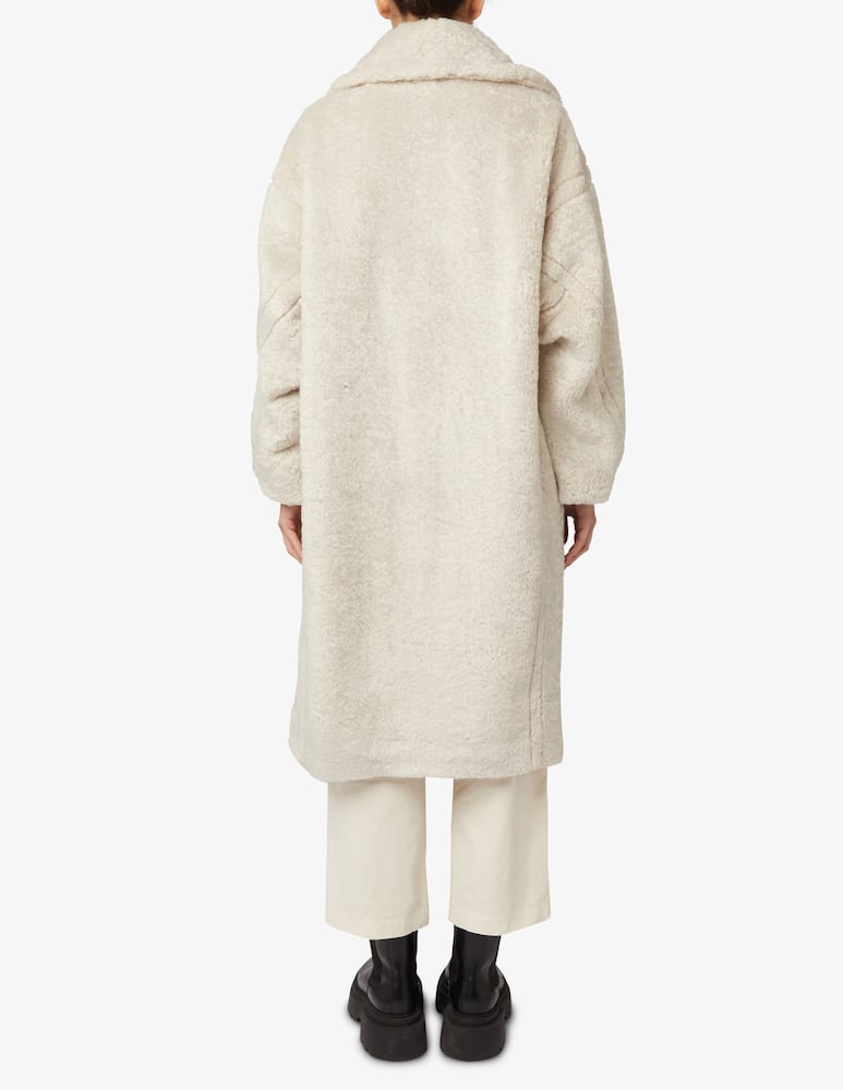 rinascente HINNOMINATE Cappotto over doppiopetto in eco fur - Beige