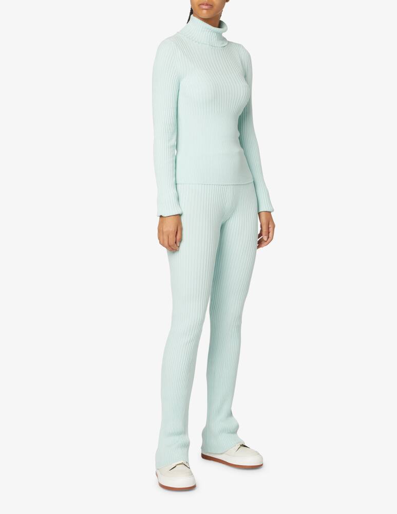 rinascente HINNOMINATE Rib knit turtleneck with bustier - Light blue