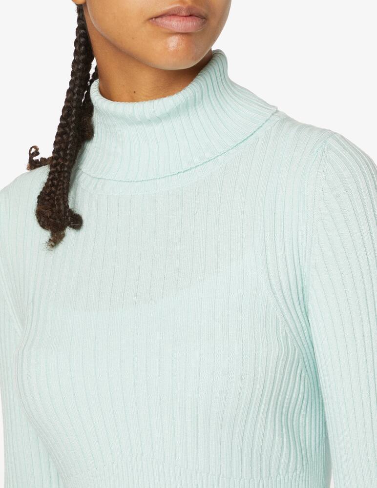 rinascente HINNOMINATE Rib knit turtleneck with bustier - Light blue