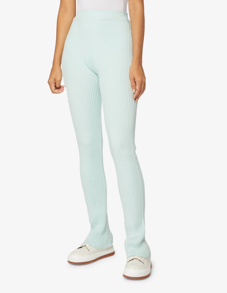 rinascente HINNOMINATE Pantalone in costina maglieria a zampa - Azzurro