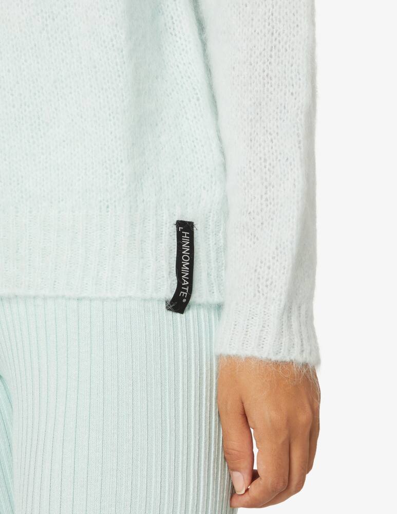 rinascente HINNOMINATE Mohair high neck sweater - Light Blue