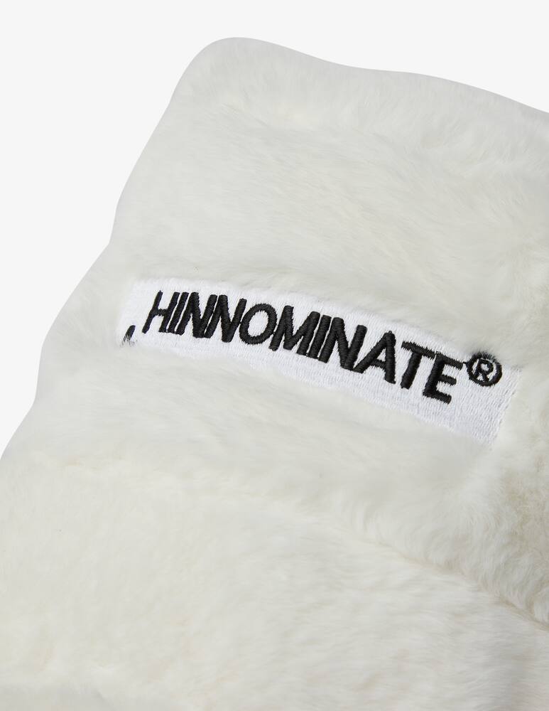 rinascente HINNOMINATE Ecoofur bucket hat with embroidery - White