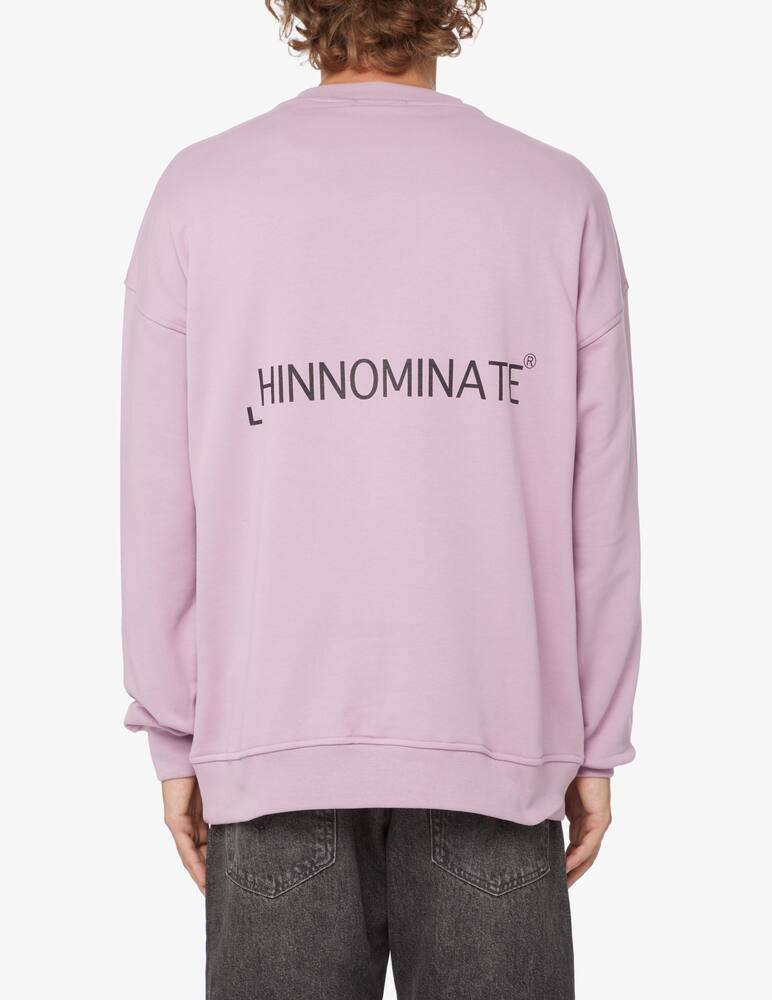 rinascente HINNOMINATE Back logo crewneck sweatshirt - Violet