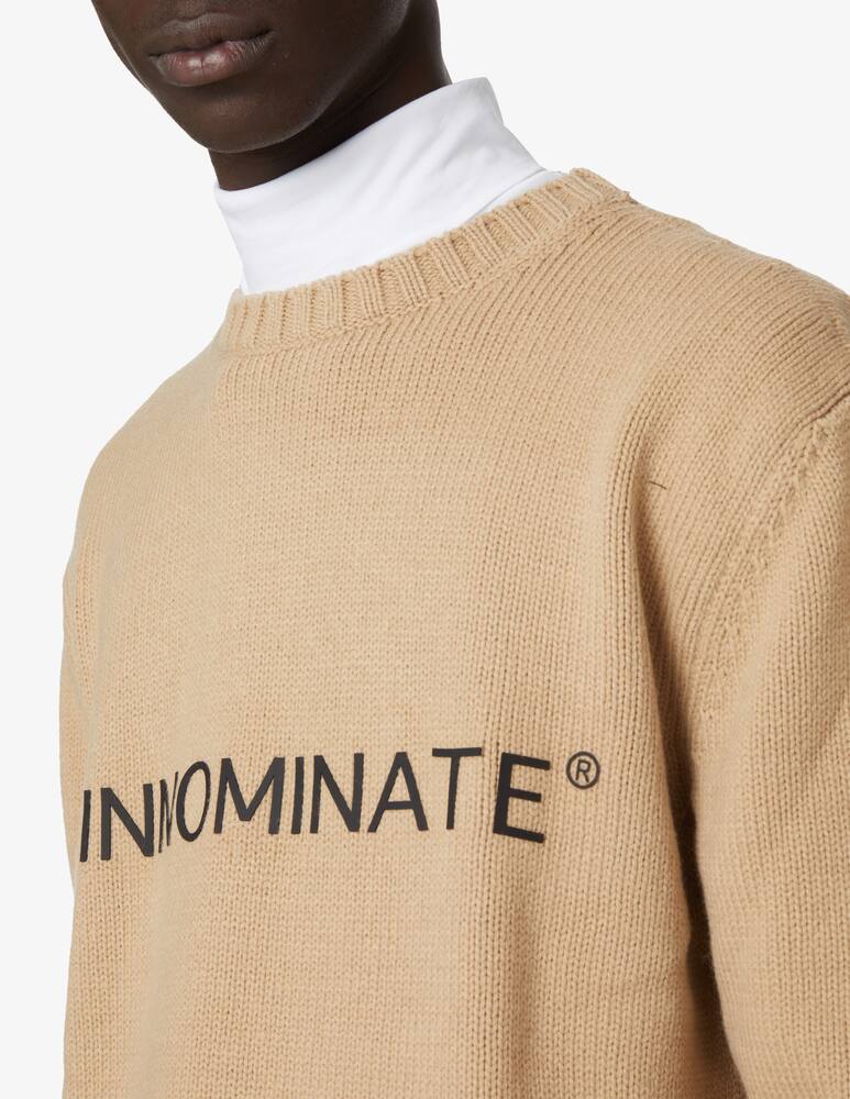 rinascente HINNOMINATE Wool blend crewneck jumper - Beige