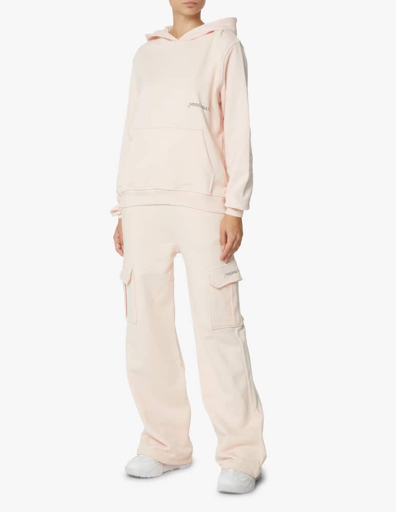 rinascente HINNOMINATE Felpa con cappuccio con marsupio e stampa - Bianco