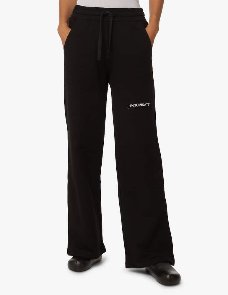 rinascente HINNOMINATE Fleece sports straight trousers - Black