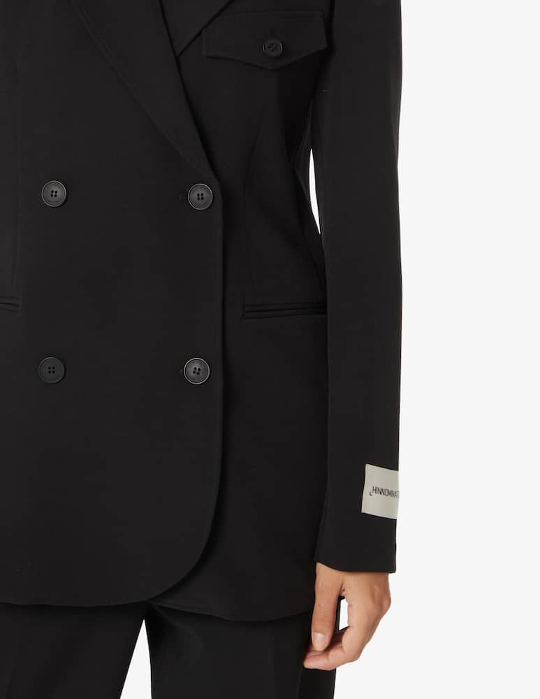 rinascente HINNOMINATE Cotton double breasted jacket  - Black
