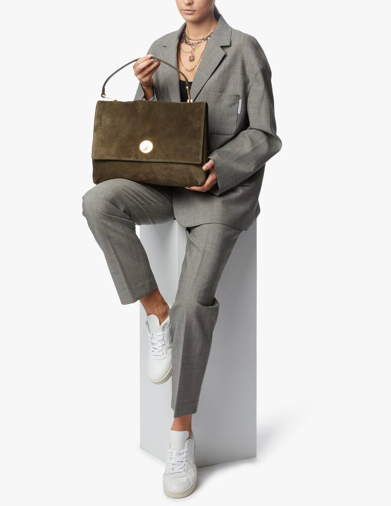 rinascente Coccinelle Handbag Suede Leather