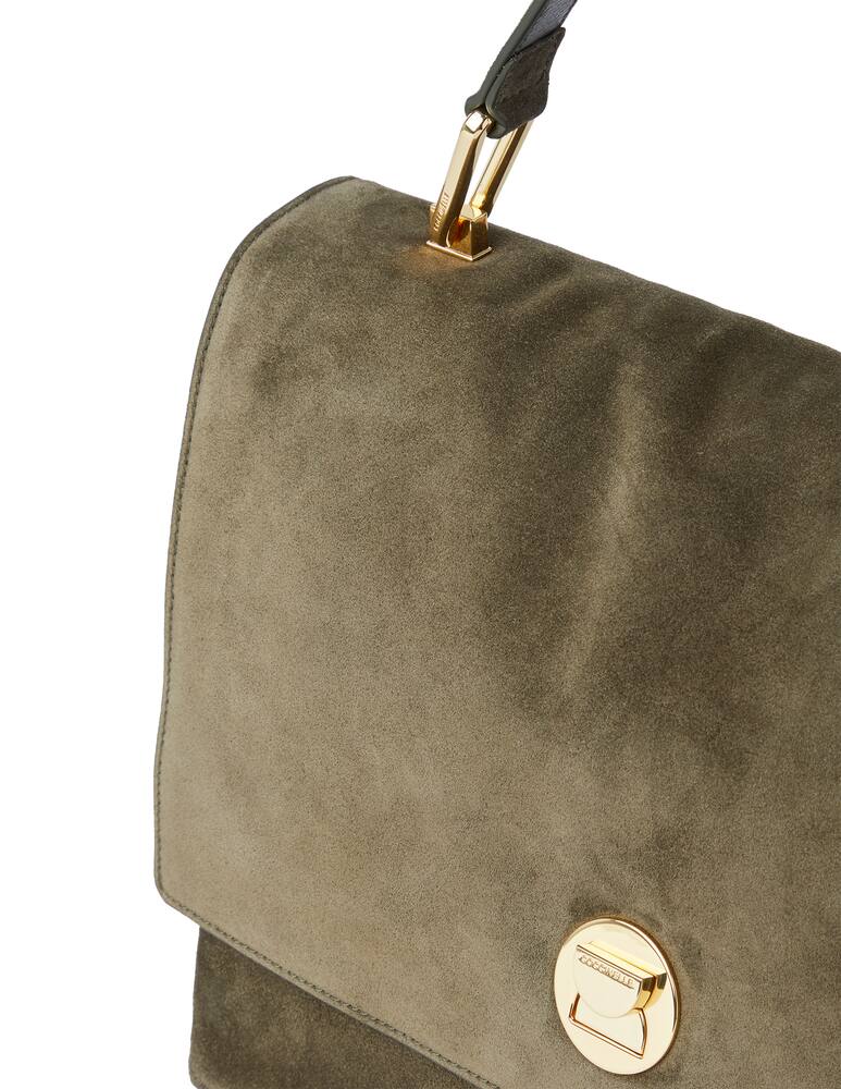 rinascente Coccinelle Handbag Suede Leather