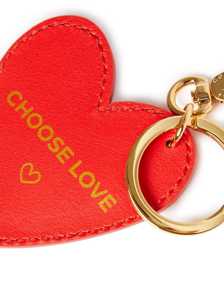 rinascente Coccinelle Portachiavi Heart Smooth Leather