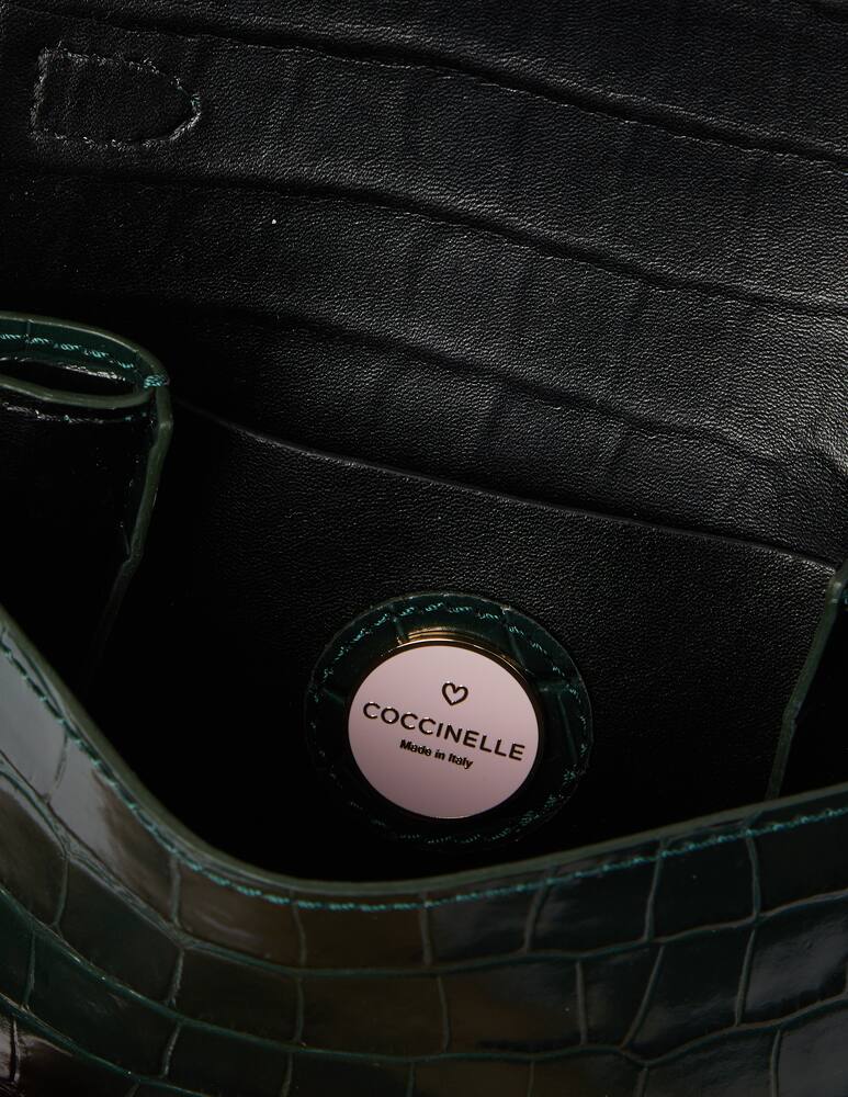 rinascente Coccinelle Mini Bag Mignon Croco Shiny Soft