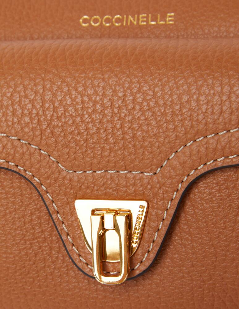 rinascente Coccinelle Beat XS crossbody bag with strap logo - brown