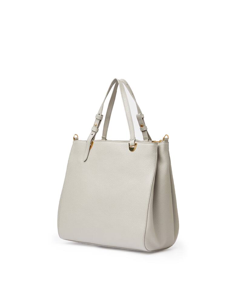 rinascente Coccinelle Borsa a mano in pelle martellata Lea - grigio