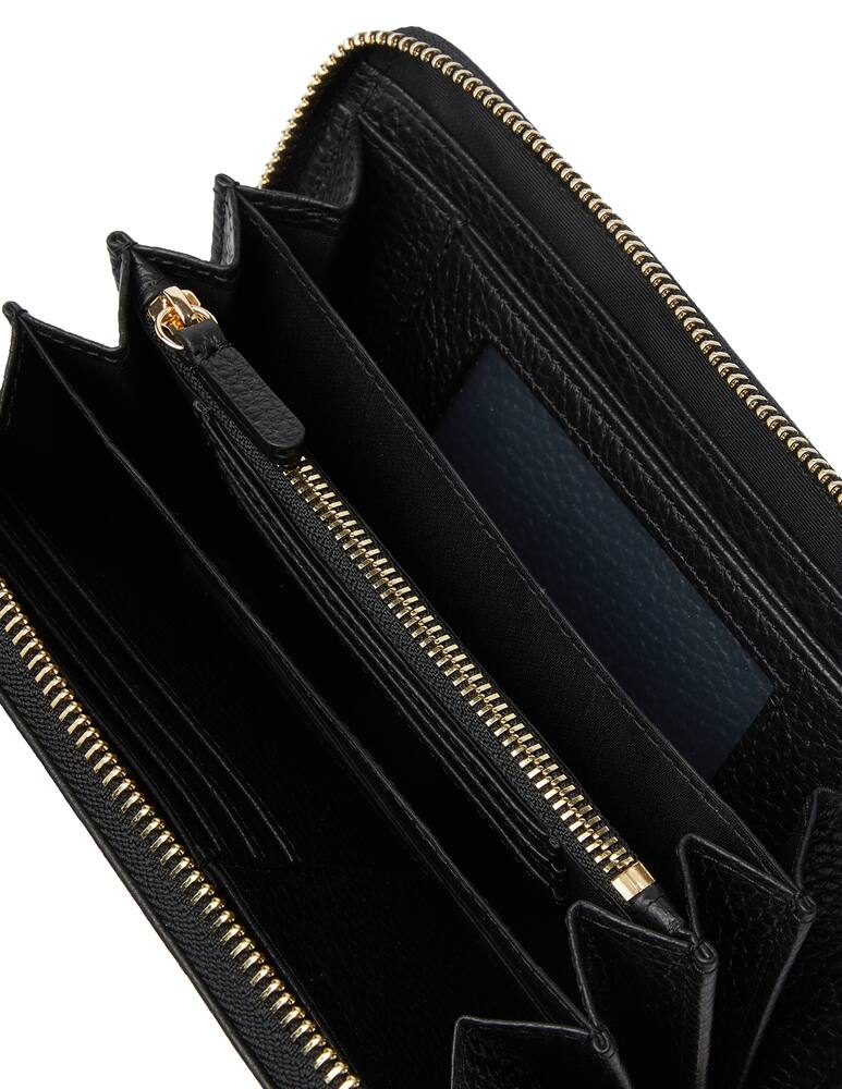 rinascente Coccinelle Portafoglio in pelle martellata - nero
