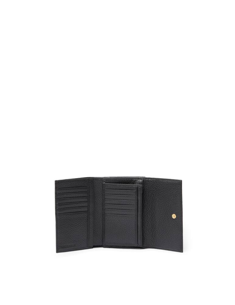 rinascente Coccinelle Wallet in grained leather - black