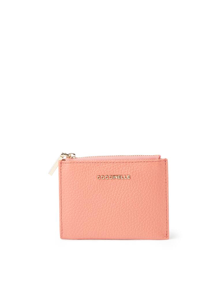 rinascente Coccinelle Porta carte Metallic Soft - rosa