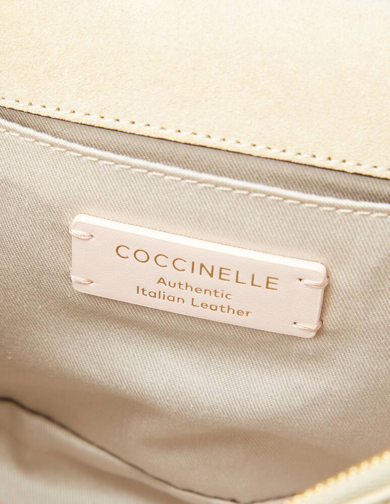 rinascente Coccinelle Borsa a mano in pelle di vitello liscia - bianco