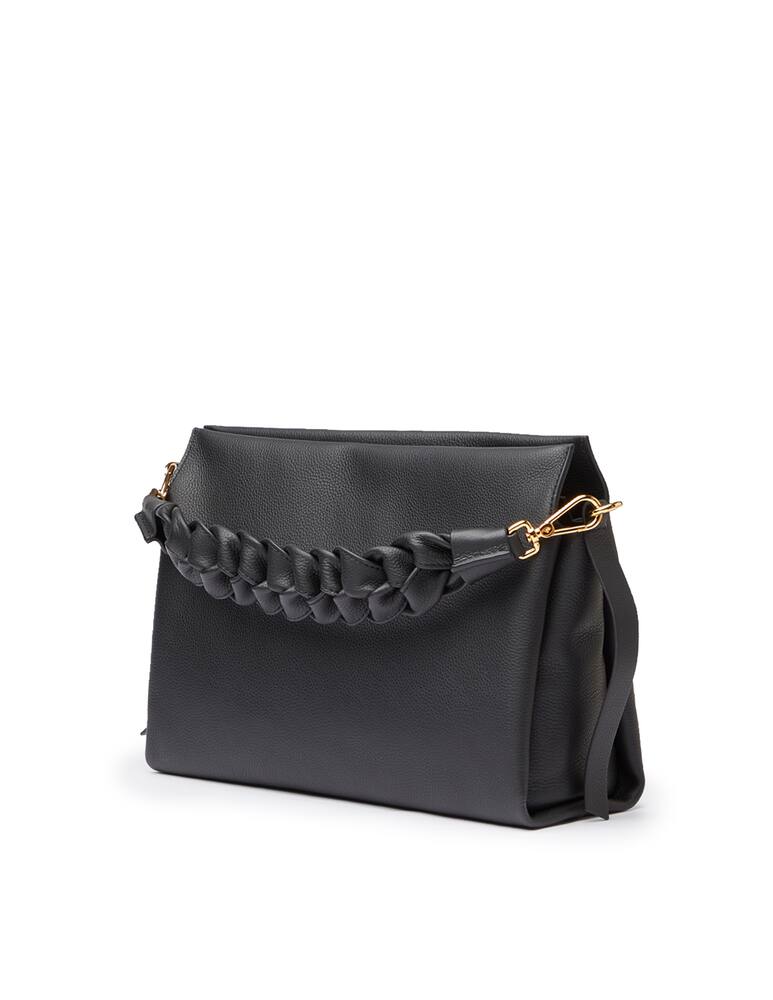 rinascente Coccinelle Borsa a spalla doppia in pelle martellata Boheme - nero