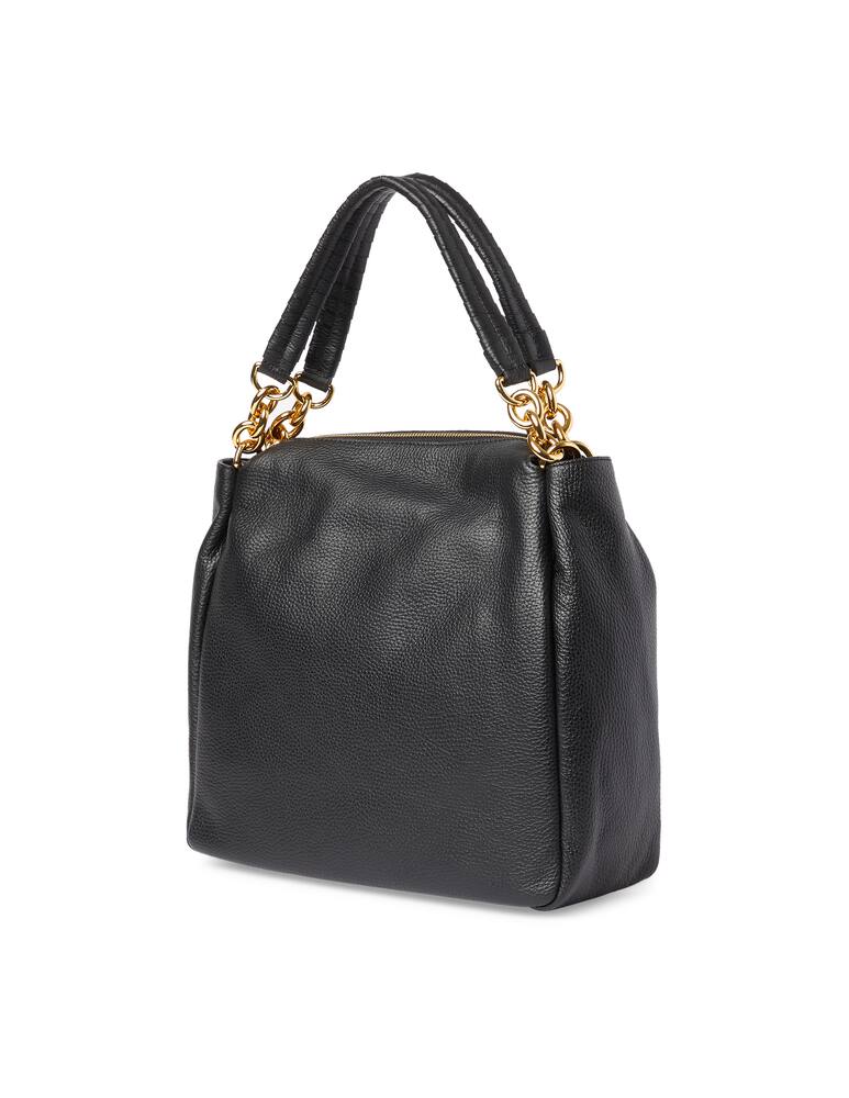 rinascente Coccinelle Maelody grained leather handbag - black