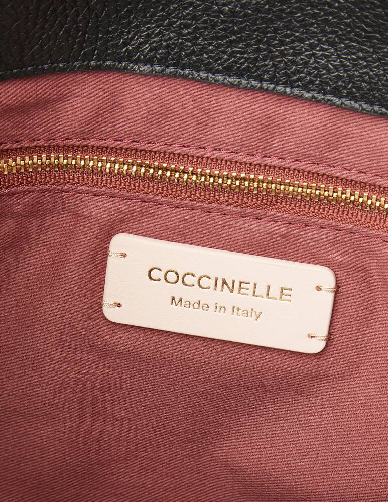 rinascente Coccinelle Maelody grained leather handbag - black