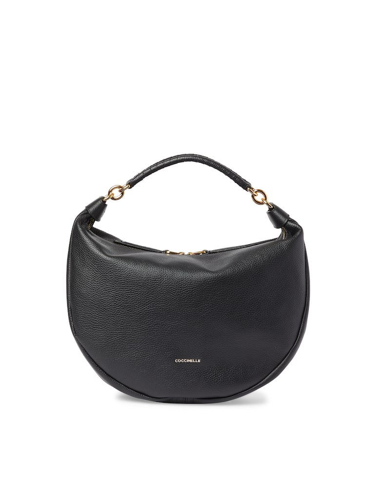 rinascente Coccinelle Maelody grained leather handbag - black