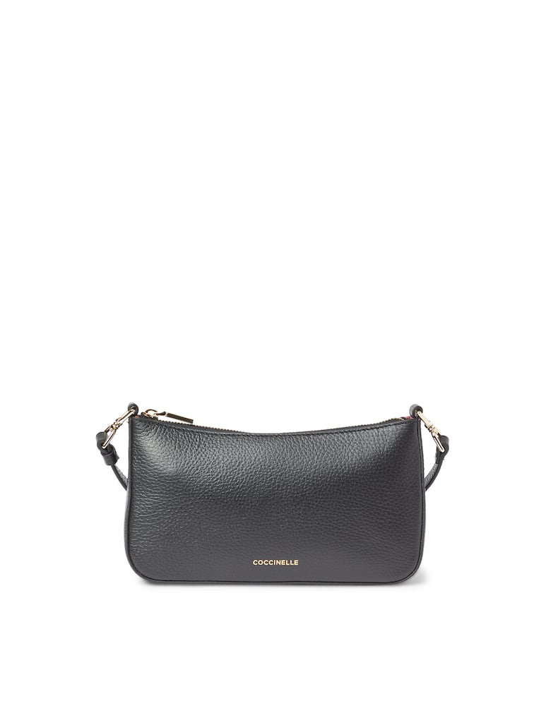 rinascente Coccinelle Mini bag in grained leather - black