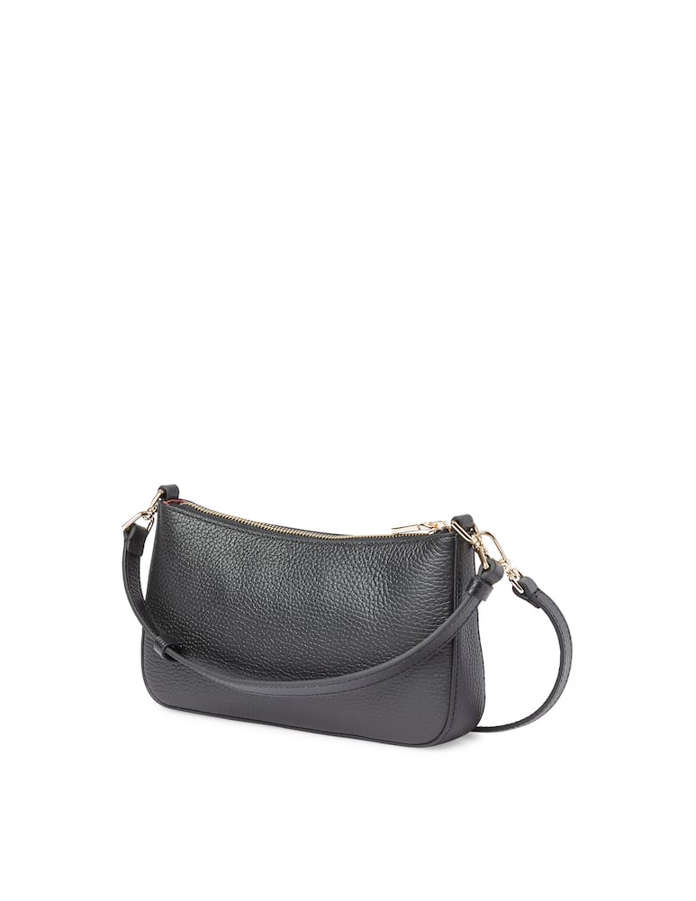 rinascente Coccinelle Mini bag in grained leather - black