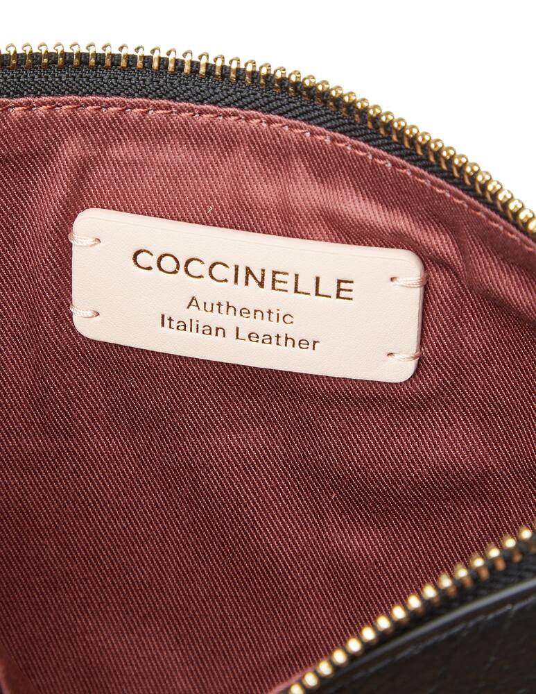 rinascente Coccinelle Mini bag in grained leather - black