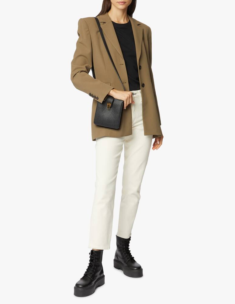 rinascente Coccinelle Orchestra grained leather Crossbody bag - black