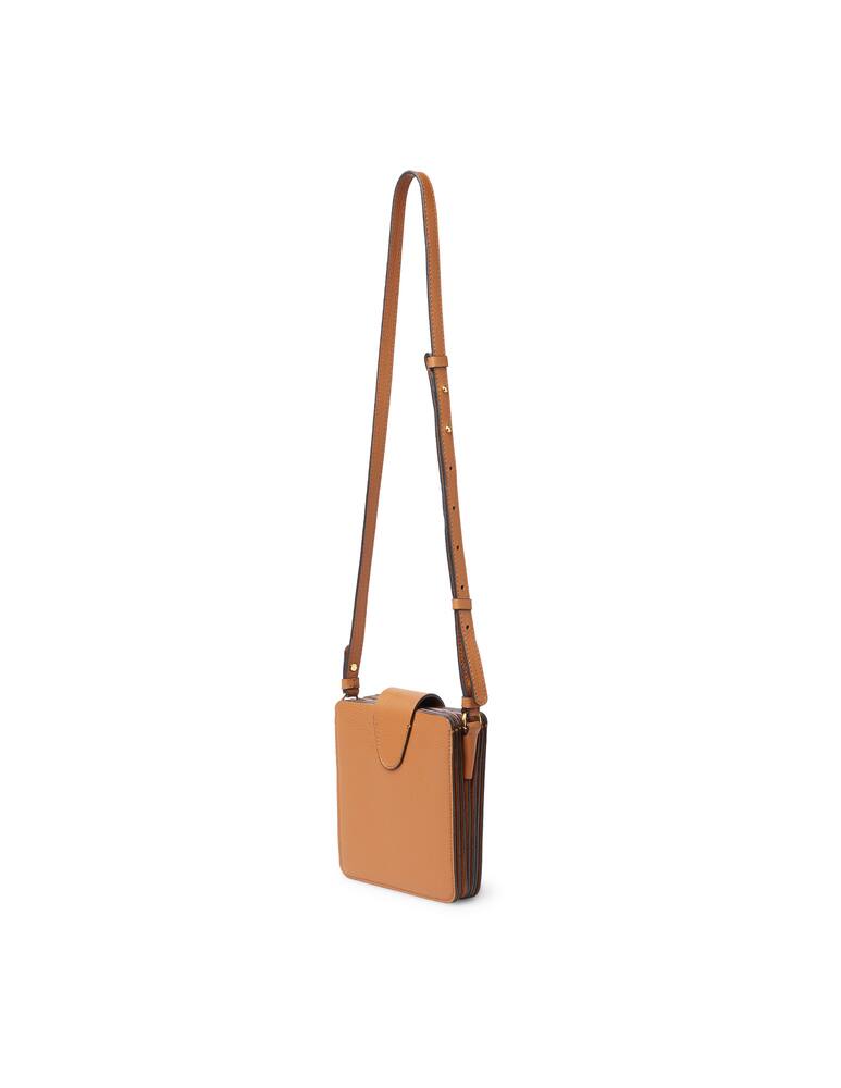 rinascente Coccinelle Orchestra grained leather Crossbody bag - brown