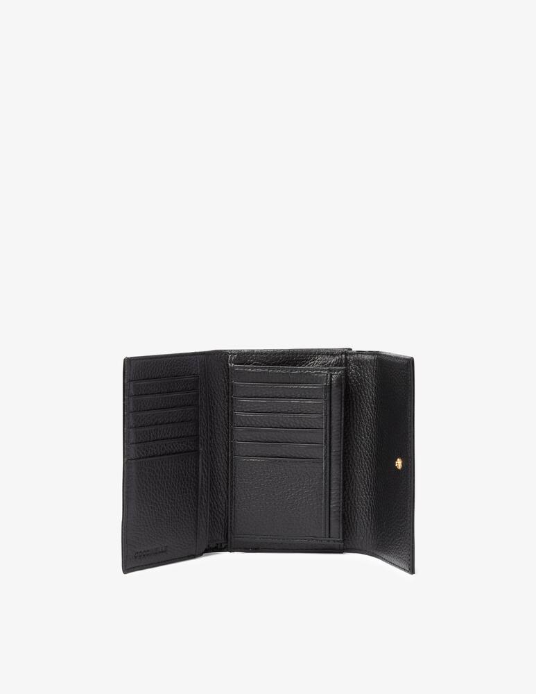 rinascente Coccinelle Metallic Croco Shiny Soft wallet - Black