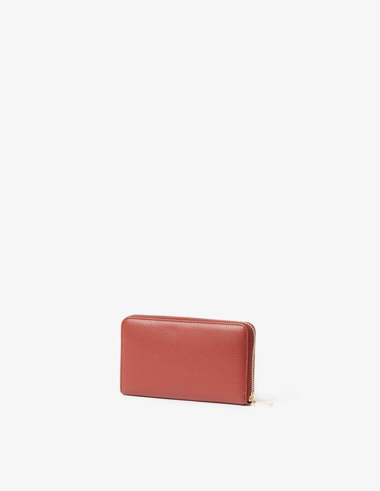 rinascente Coccinelle Mettalic Soft wallet  - Red
