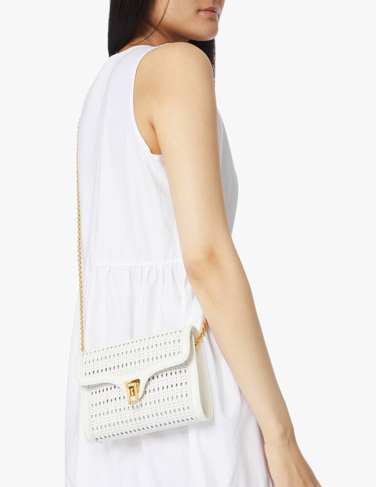 rinascente Coccinelle Beat crossbody bag chain - white