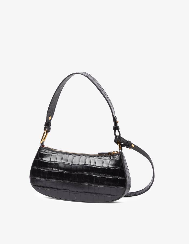 rinascente Coccinelle Mereveille Croco Shiny bag - Black