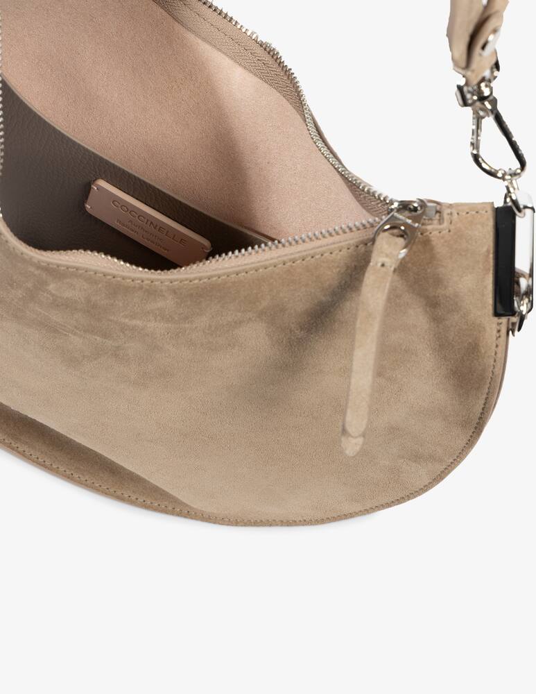 rinascente Coccinelle Bora hobo M in Sunup suede