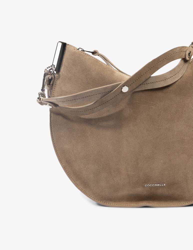 rinascente Coccinelle Bora hobo M in Sunup suede
