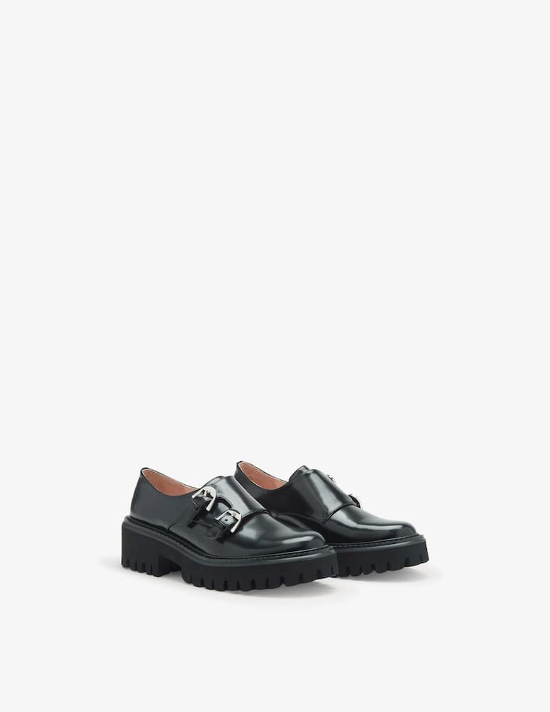 Coccinelle Stringate carro 2fibbie Lord monk - immagine 2 Coccinelle Stringate carro 2fibbie Lord monk - immagine 2