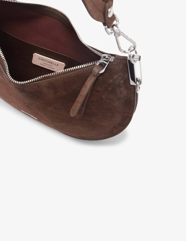 rinascente Coccinelle Bora hobo M in Sunup suede